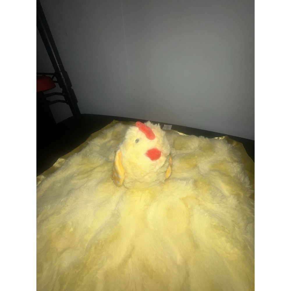 Cloud Island Yellow Chicken fleece Lovie Lovey Security Blanket